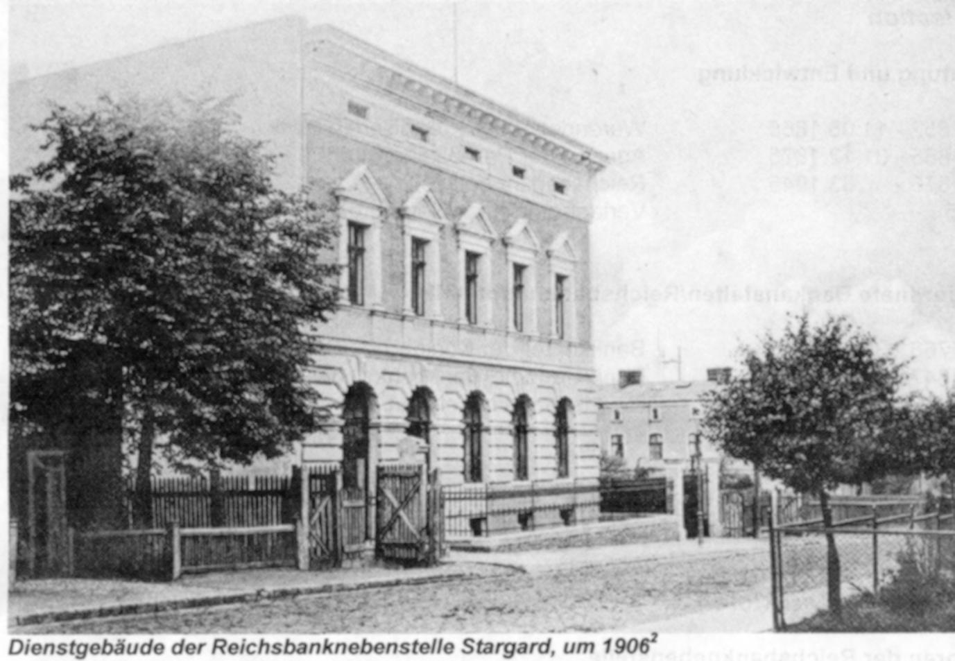 Reichsbanknebenstelle 1906 in Stargard